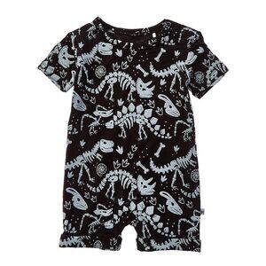 Bums & Roses Glow Extinct Shortie Romper, Multicolor